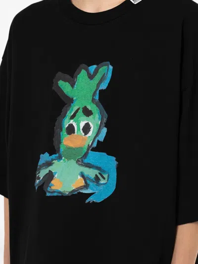 Miharayasuhiro Leon T-shirt Mit Enten-print In Black