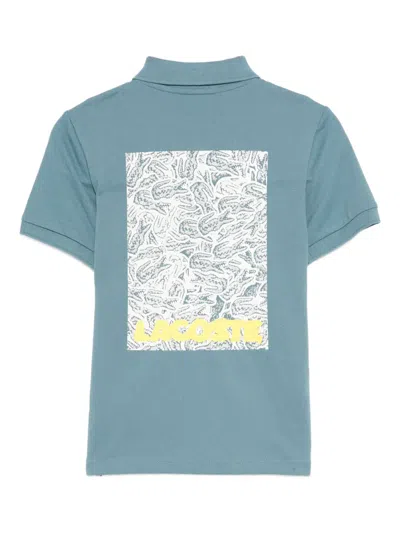 Lacoste Short-sleeved Polo Shirt In Blue