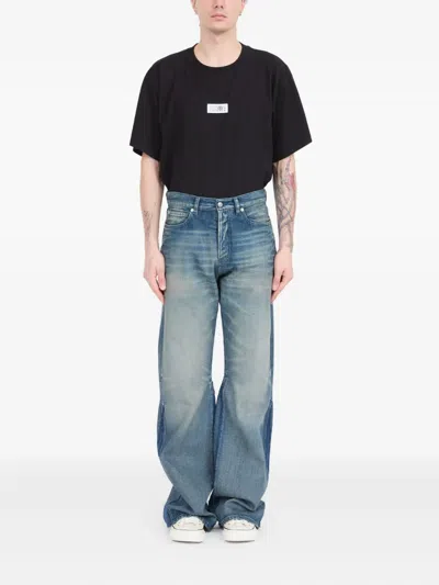 Mm6 Maison Margiela Denim Wide-leg Jeans In Blue
