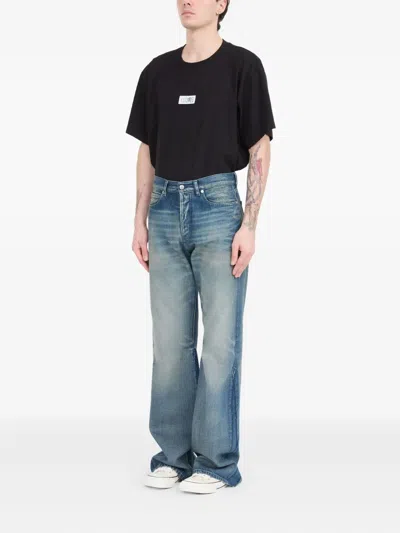 Mm6 Maison Margiela Denim Wide-leg Jeans In Blue
