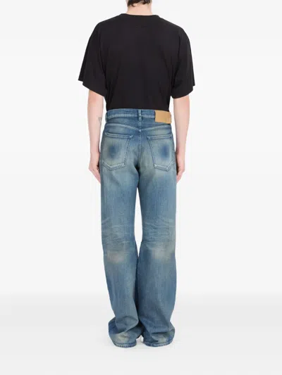 Mm6 Maison Margiela Denim Wide-leg Jeans In Blue