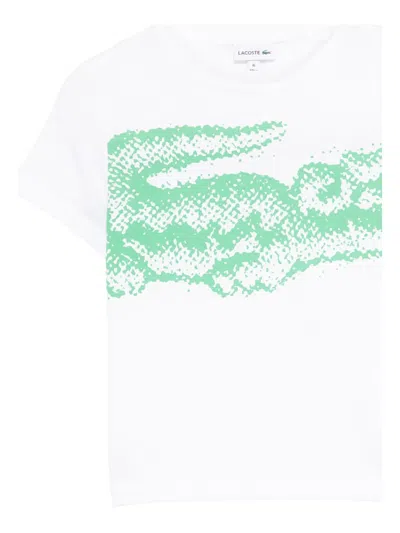 Lacoste Graphic-printed T-shirt In White