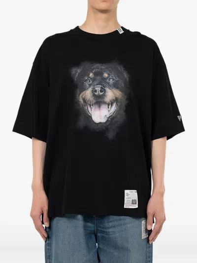 Miharayasuhiro Maison Mihara Yasuhiro Round Neck T-shirt In Black