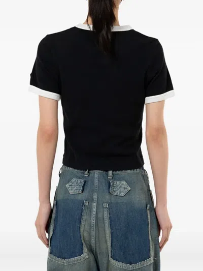 Miharayasuhiro Smiley Face-print T-shirt In Black
