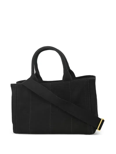 Pre-owned Prada 2010s Canapa Tote Bag In Black
