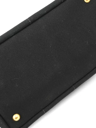 Pre-owned Prada 2010s Canapa Tote Bag In Black
