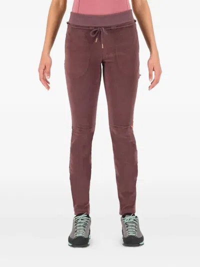 Karpos Abete Evo W Elastic-waistband Pocket Trousers In Purple