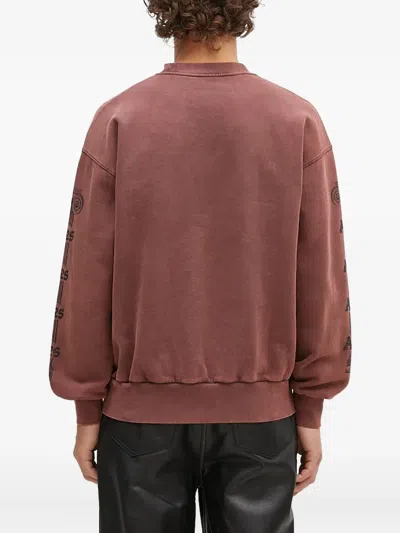 Aries Temple-print Sweatshirt In Pink