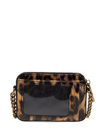 Kurt Geiger Leopard-print Walllet On Chain