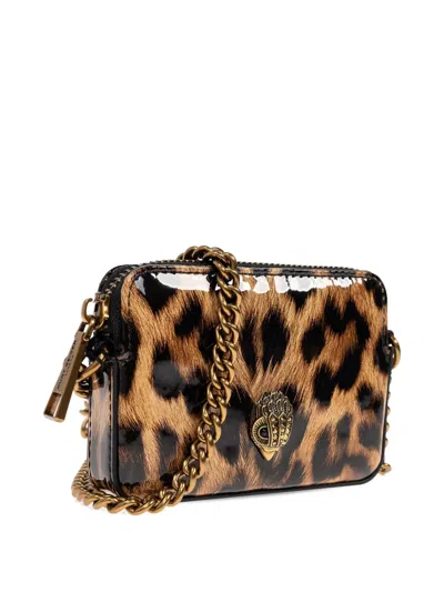 Kurt Geiger Leopard-print Walllet On Chain