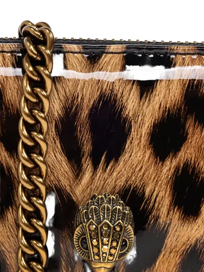 Kurt Geiger Leopard-print Walllet On Chain