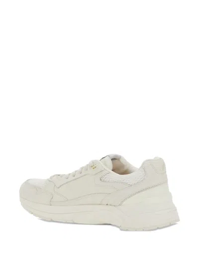 Autry White Leather And Mesh Hyperway Sneakers In White