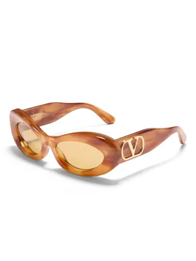 Valentino Garavani Eyewear Oval-frame Sunglasses