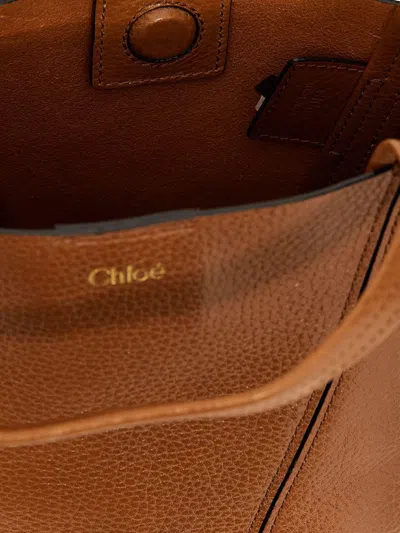 Chloé Spin Handbag In Brown