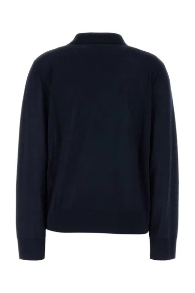Dsquared2 Dsquared Dark Blue Wool Polo Shirt In Blue