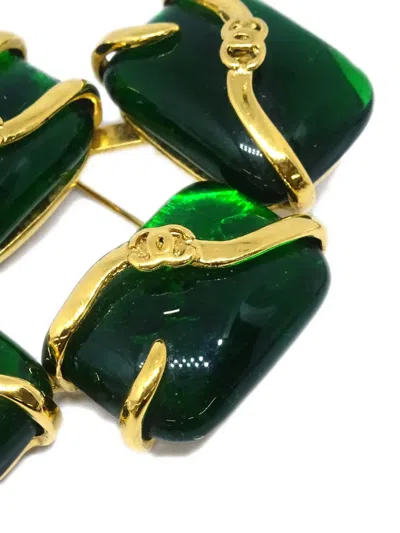 Pre-owned Chanel 1994 Gripoix Brooch Pin