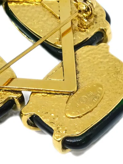 Pre-owned Chanel 1994 Gripoix Brooch Pin