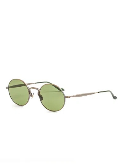 Matsuda Round-frame Sunglasses In Green