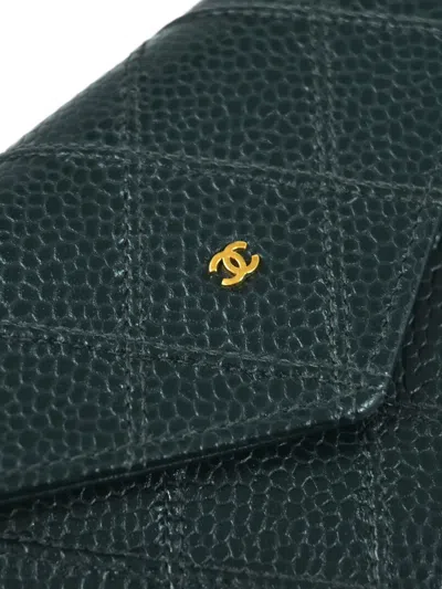 Pre-owned Chanel 1997 Leather Quilted Wallet