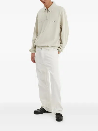 1989 Studio Jp Half Zip Sweatshirt In Neutral