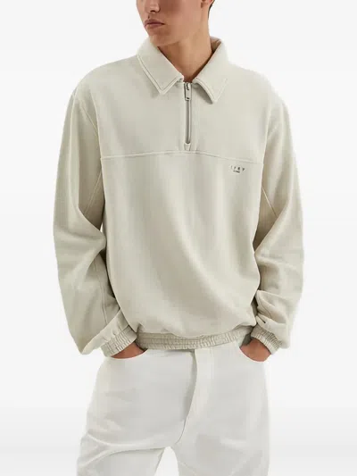 1989 Studio Jp Half Zip Sweatshirt In Neutral