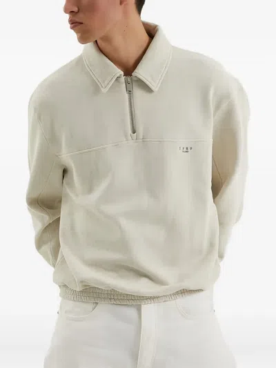 1989 Studio Jp Half Zip Sweatshirt In Neutral