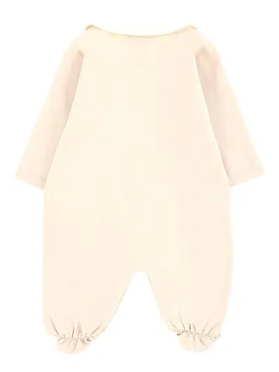 Fendi Logo-embroidered Babygrow Set In Pink
