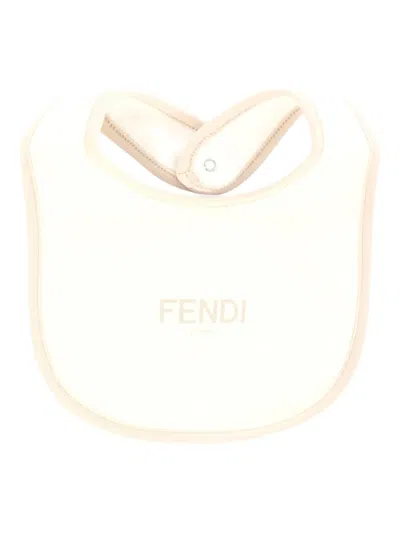 Fendi Logo-embroidered Babygrow Set In Pink