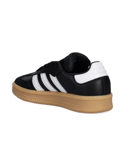 Adidas Originals Samba 3-stripes Sneakers In Black