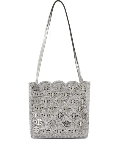 Rabanne Scalloped-edge Metal-detail Shoulder Bag