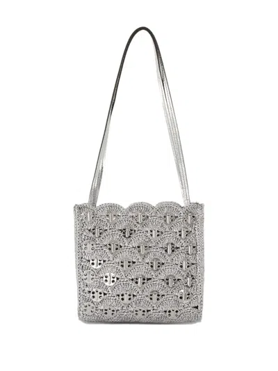 Rabanne Scalloped-edge Metal-detail Shoulder Bag