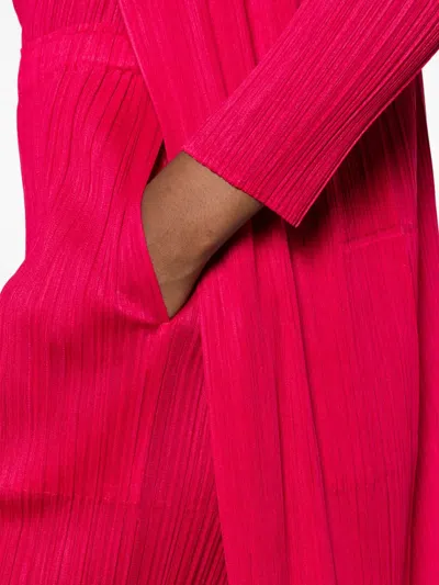 Issey Miyake Pleated Trousers In Red