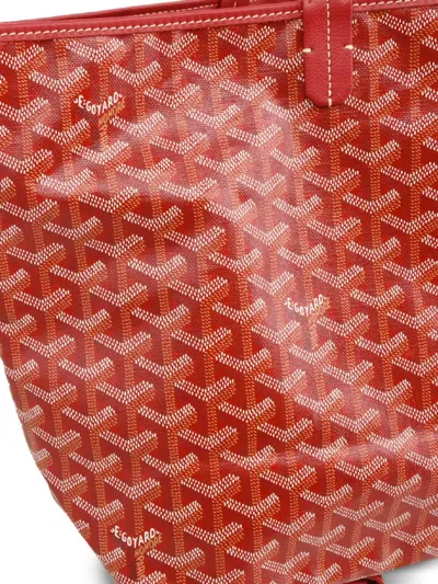 Pre-owned Goyard 2018 St. Louis Pm Tote Bag In Red