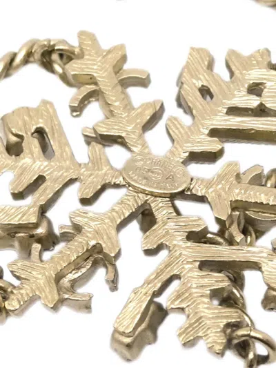 Pre-owned Chanel 2005 Snowflake Chain Bracelet