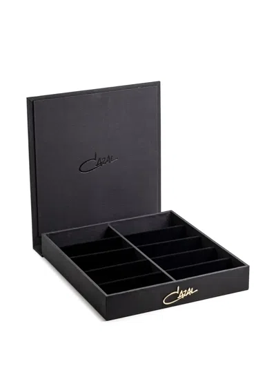 Cazal Leather Travel Case In Black