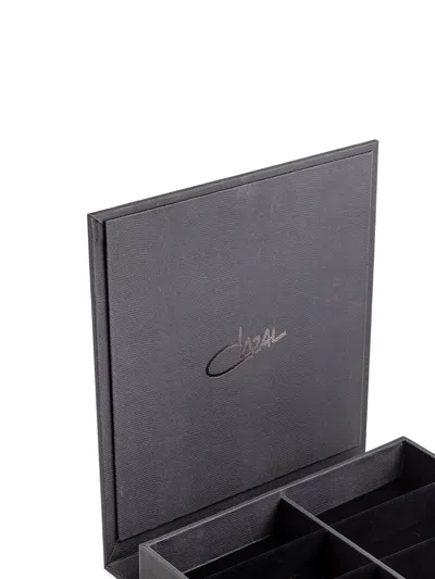 Cazal Leather Travel Case In Black