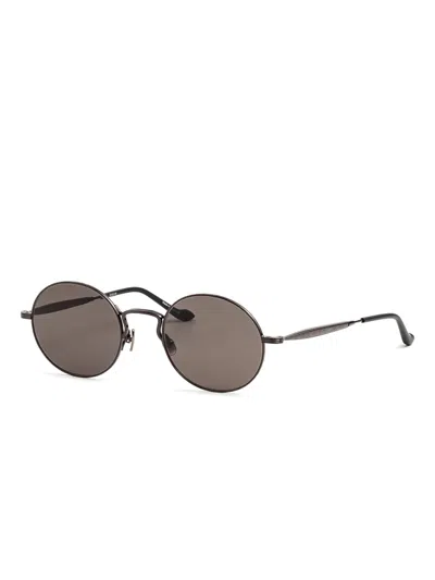 Matsuda Metal Round Sunglasses In Brown