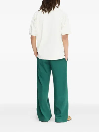 Jw Anderson Polo Collared Shirt Short Sleeves In Neutral