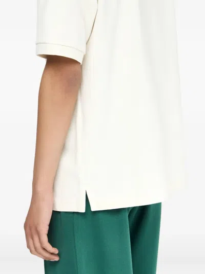 Jw Anderson Polo Collared Shirt Short Sleeves In Neutral
