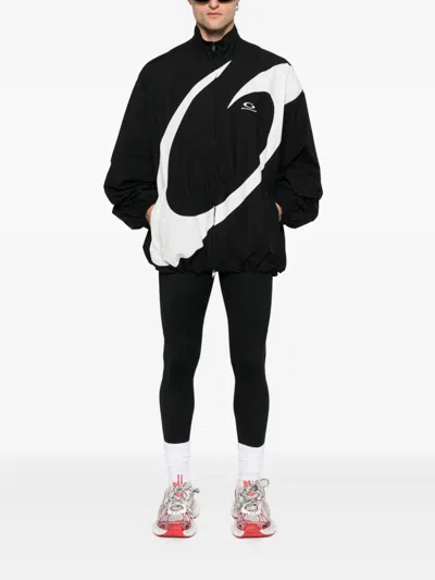 Balenciaga Loop Sports Lcontracksuit Jacket In Black