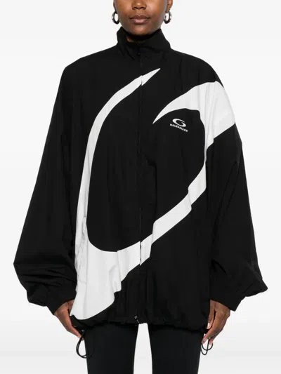 Balenciaga Loop Sports Lcontracksuit Jacket In Black