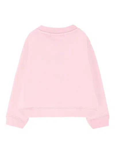 Palm Angels Teddy-print Sweatshirt In Pink