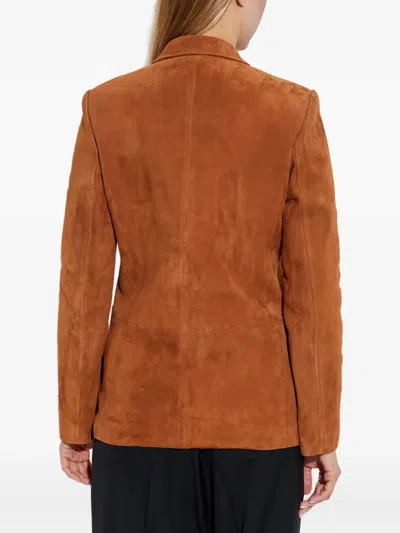 Versace Long Sleeve Leather Jacket