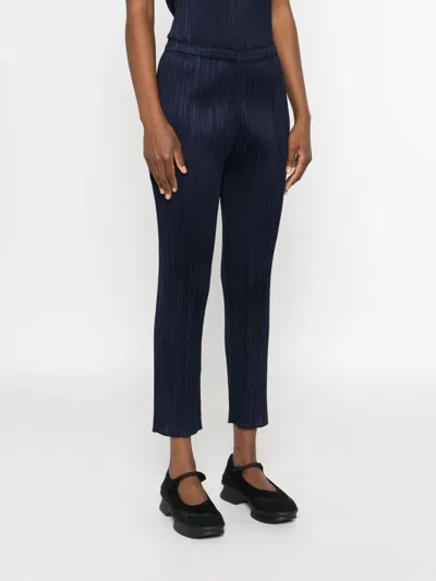Issey Miyake Pleated Trousers In Black