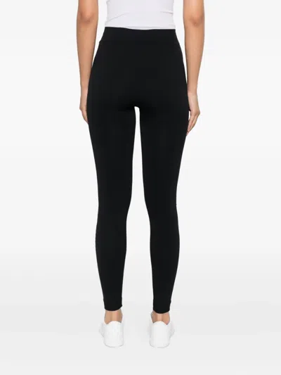 S Max Mara Logo-jacquard Leggings In Black