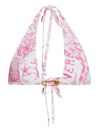 Versace Triangle Strap Bikini Top