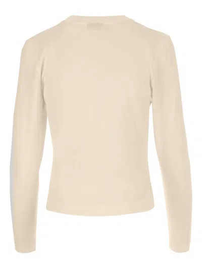 Jacquemus Le Gros Grin Logo-detail Long-sleeve T-shirt In Neutral
