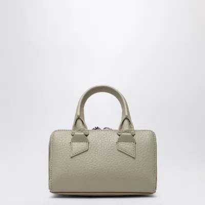 Attico Mini Friday Bag Top Handle Textured Finish In Gray