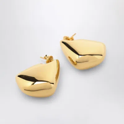 Bottega Veneta Small Gold Fin Earrings