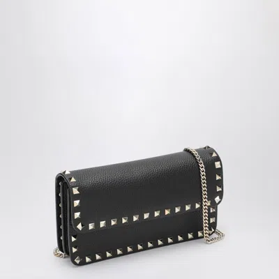 Valentino Pouch With Black Rockstud Chain